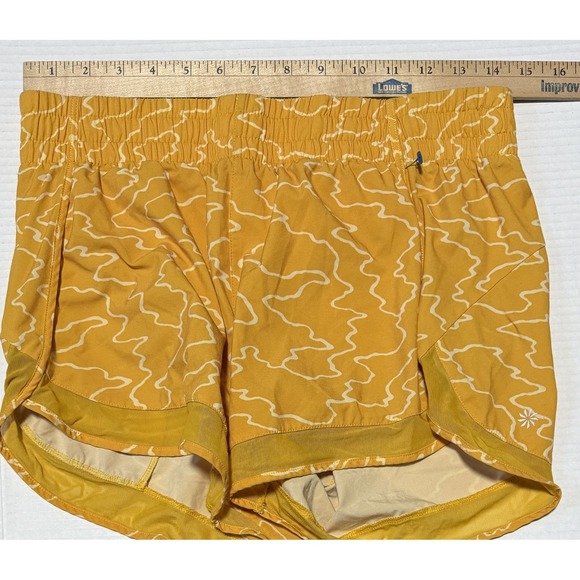 ATHLETA - Women's Yellow Mesh Racer Run Shorts - Size Small - Picture 5 of 5